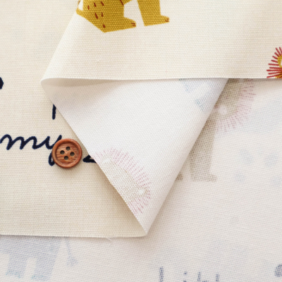 コットンオックスプリント生地 Hi! my zoo アニマルトイ生地の通販