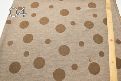 コットンダブルクロスジャガード生地 ドット生地の通販|ノムラテーラー