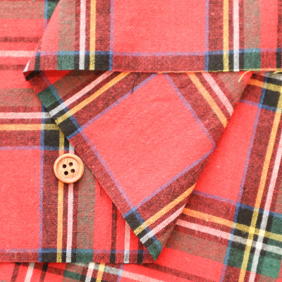 ワッシャー加工 C/Lタータンチェック生地 （2-012-rmd3211）生地の通販