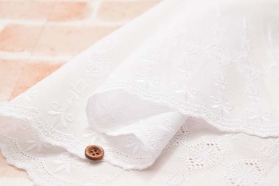 綿ローンカフェカーテン クリスタル 約40cm丈生地の通販|ノムラ