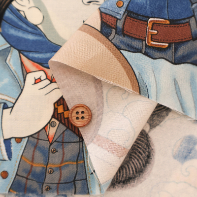 22fabric8th生地オーダー USAコットン シーチングプリント生地 ALEXANDER HENRY denim