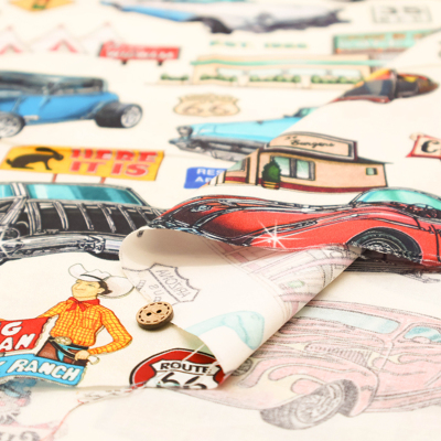 USAコットン QT FABRICS VINTAGE CAR生地の通販|ノムラテーラー