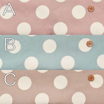 コットンオックスプリント生地 ラテ水玉生地の通販|ノムラテーラー