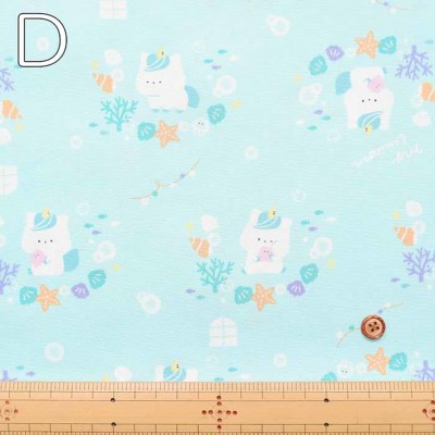 コットンオックスプリント生地 マイ・ユニコーン生地の通販