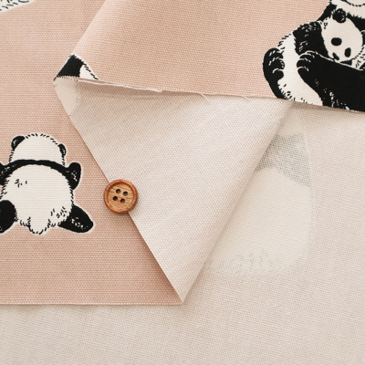 パンダLOVE コットンオックスプリント生地 パンダ生地の通販|ノムラテーラー