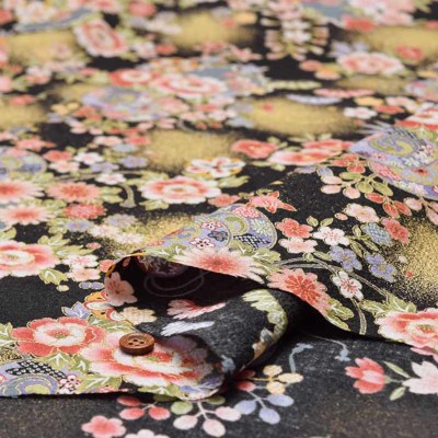 コットンスケアエンボス和柄プリント生地 小槌生地の通販|ノムラ