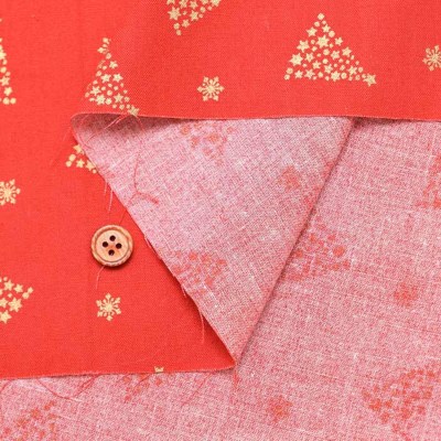 コットンスケアプリント生地 クリスマス ツリー生地の通販|ノムラ