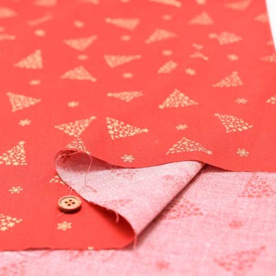 コットンスケアプリント生地 クリスマス ツリー生地の通販|ノムラ