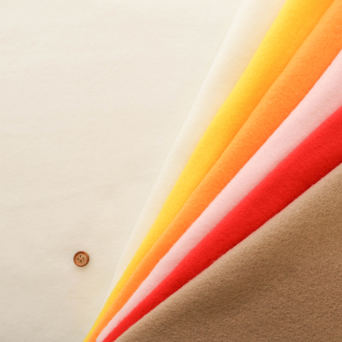 ポリエステルフリース生地 無地 ≪暖色≫生地の通販|ノムラテーラー