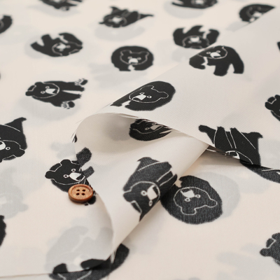 くま様　オーダー品 撥水加工 ナイロンオックスプリント生地 クマ生地の通販|ノムラ