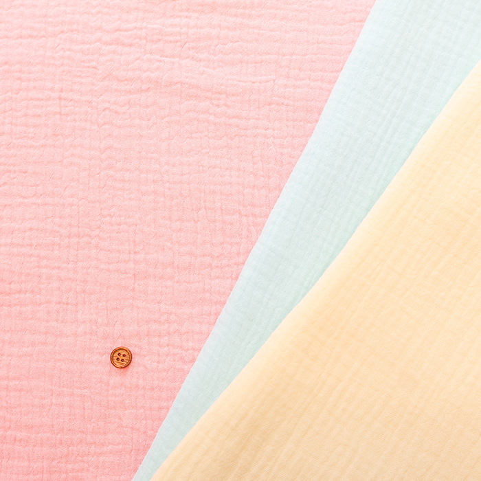 中国製 ポコポココットンダブルガーゼ生地 無地生地の通販|ノムラ