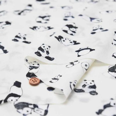 コットン60ローンプリント生地 パンダ生地の通販|ノムラテーラー