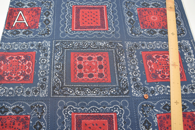 コットンブロードプリント生地 バンダナ生地の通販|ノムラ