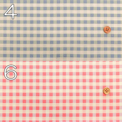 コットンシャーティングプリント生地 ギンガムチェック生地の通販