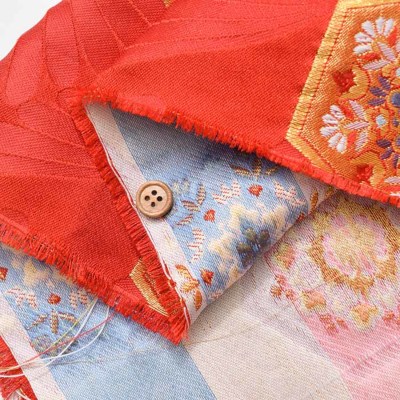 金襴 亀甲文様生地の通販|ノムラテーラーオンラインショップ