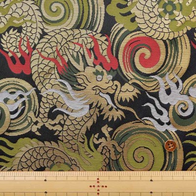 金襴 龍に渦巻き生地の通販|ノムラテーラーオンラインショップ