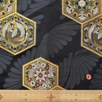 金襴 亀甲文様生地の通販|ノムラテーラーオンラインショップ