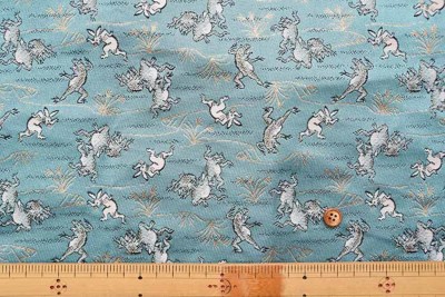 金襴 鳥獣戯画生地の通販|ノムラテーラーオンラインショップ