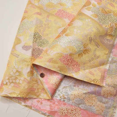 金襴 紫陽花流線生地の通販|ノムラテーラーオンラインショップ