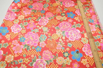 RIARA☆　和柄　40本 金襴 和柄 生地 布 はぎれ 金箔 佐賀錦調 小桜 金 人形 手芸