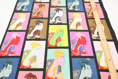 中国製 コットンシーチングインクジェットプリント生地 歌舞伎生地の