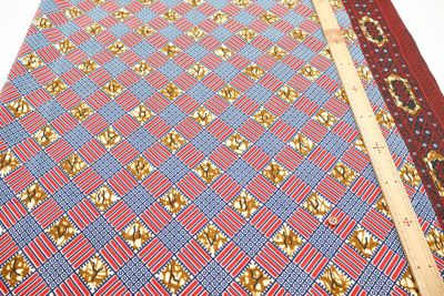 ≪柄売り≫ インド製 ワックス加工 T/Cプリント生地 アフリカン 【1柄