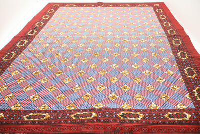 ≪柄売り≫ インド製 ワックス加工 T/Cプリント生地 アフリカン 【1柄