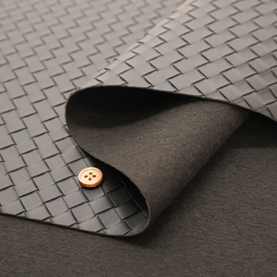 こうじ 90 合皮ロング その2 合皮レザー生地 【難燃 広幅 紺】