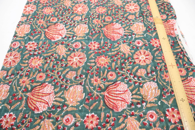 インド製 コットンブロックプリントキルト生地生地の通販|ノムラ