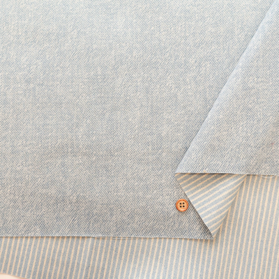 ババグーリ☆21年春☆手紬手織りコットンリネンストライプJK☆Ⅼ☆美品です コットンオックスプリント生地 ストライプ生地の通販|ノムラ