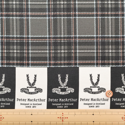 コットンツイルプリント生地 Peter MacArthur Tartan Check生地