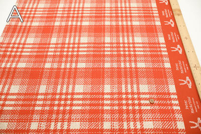 コットンツイルプリント生地 Peter MacArthur Weaving Chec生地の通販