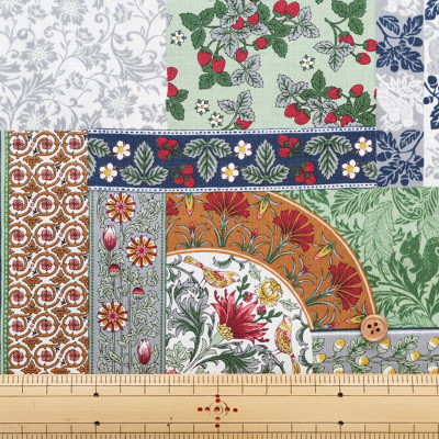 コットンシーチングプリント生地 Art Nouveau Symphony animal