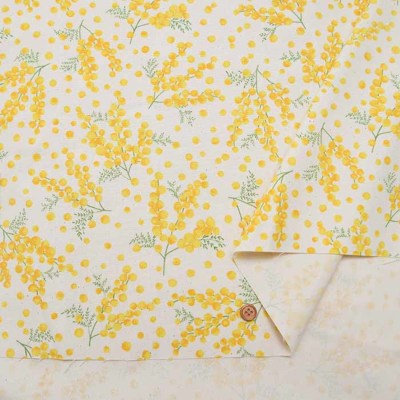 コットンオックスプリント生地 ミモザ生地の通販|ノムラテーラー