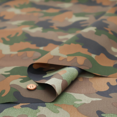 カモフラ【プロフご覧ください】 撥水加工 ナイロンオックスプリント生地 カモフラ(2-065-sg-170)生地の