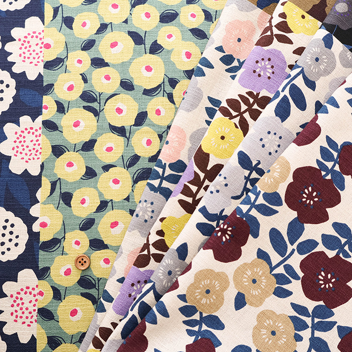 ≪柄売り≫コットンバニランプリント生地 美織 Miori collection