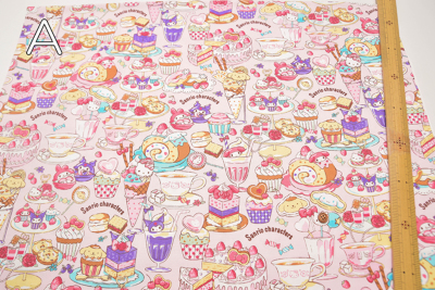 コットンオックスプリント生地 サンリオキャラクターズ生地の通販