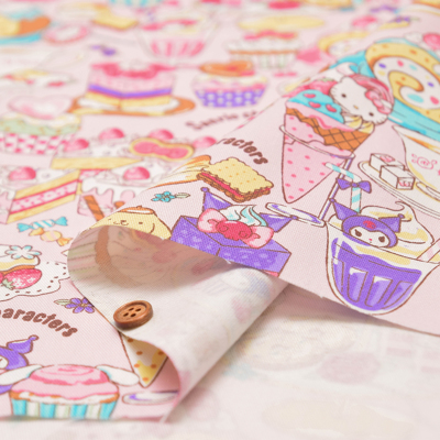 コットンオックスプリント生地 サンリオキャラクターズ生地の通販