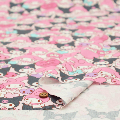 コットンオックスプリント生地 マイメロ＆クロミ生地の通販|ノムラ