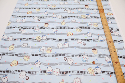 コットンオックスプリントラミネート生地 ちいかわ生地の通販|ノムラ