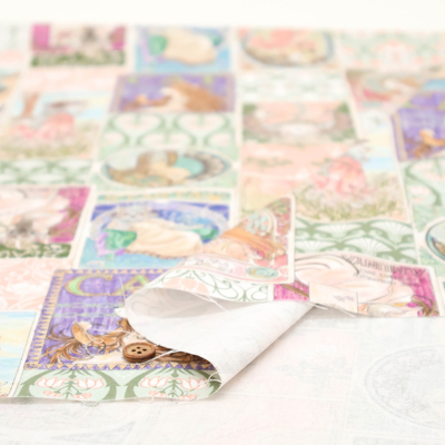 コットンシーチングインクジェットプリント生地 HOYOKA 猫の名画2生地