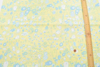 オーガニックコットン ハンドプリント生地 Spicaの庭 muuちゃん