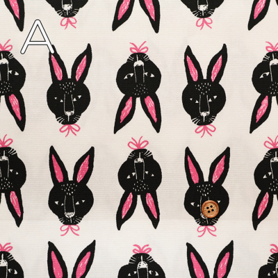 コットンオックスプリント生地 ラビット生地の通販|ノムラテーラー