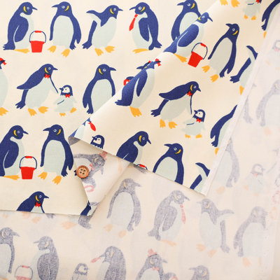 oceanian商品 コットンオックスプリント生地 ペンギン生地の通販|ノムラ