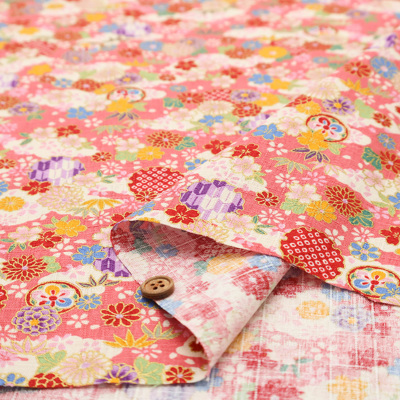 コットンドビー和調プリント生地 華生地の通販|ノムラテーラー