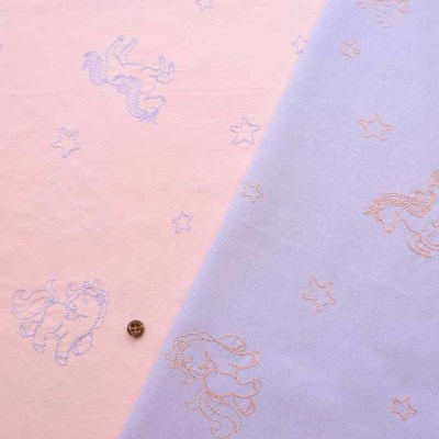 中国製 コットンオックス刺繍生地 ユニコーン生地の通販|ノムラ 