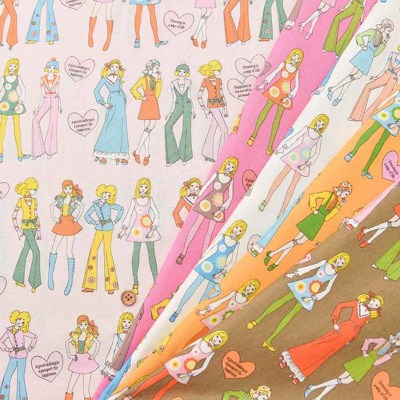 Fashion Girls 70's Design ディスコガール