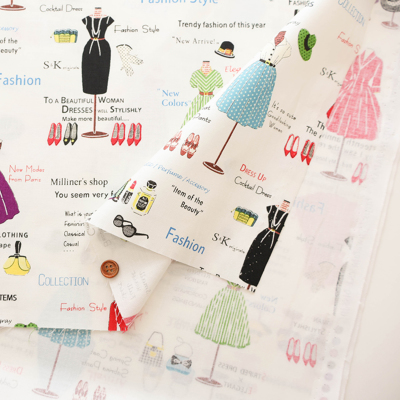 コットンシャーティングプリント生地 小関鈴子コレクション