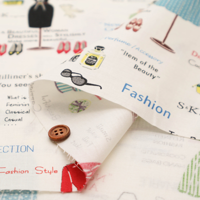 コットンシャーティングプリント生地 小関鈴子コレクション