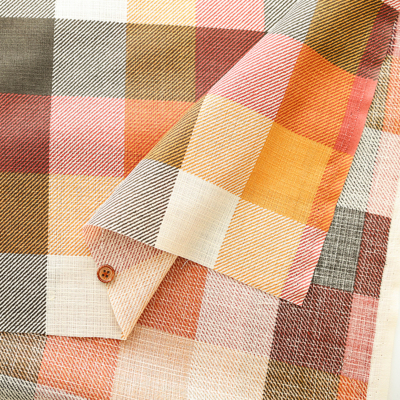 コットンスラブ生地 チェック生地の通販|ノムラテーラーオンラインショップ